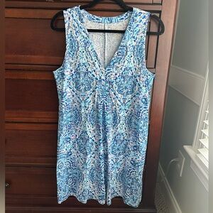 Lilly Pulitzer Amina dress in the "Call My Shell Phone" print size M